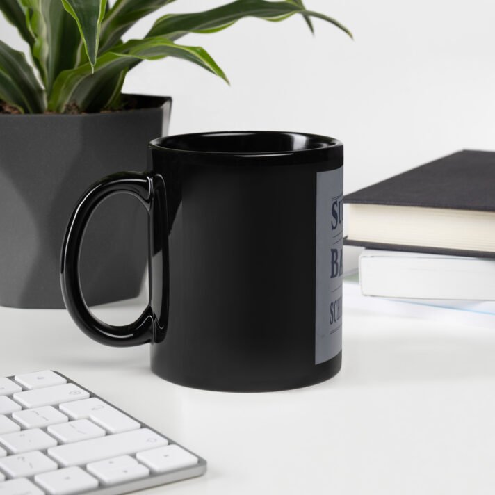 "I Survived The Battle Of Schrute Farms" Black Glossy Mug